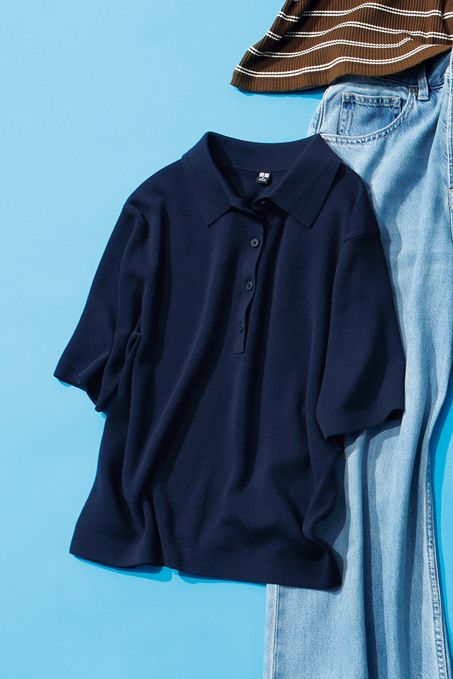 全色買いする人も！ 上品ネイビーがオンオフで活躍してくれそうな「ユニクロ・ポロセーター」【最新号からちょっと見せ】の画像1