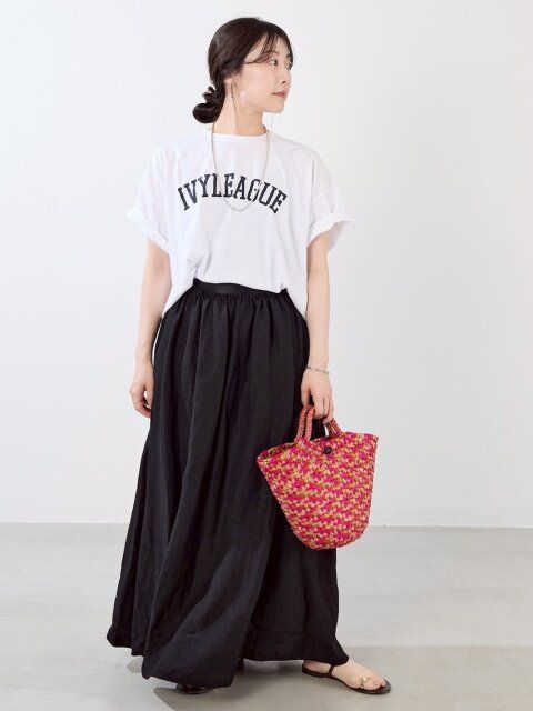 白Tシャツコーデ1