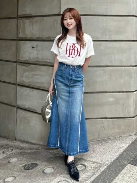 白Tシャツコーデ2