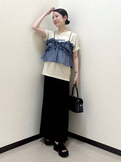 白Tシャツコーデ3