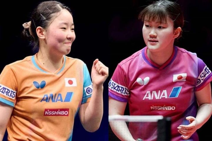 張本美和、大藤沙月（C）WTT、ITTF