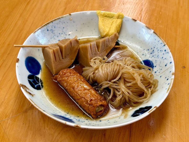 たけのこ、糸こんにゃく、ごぼう天