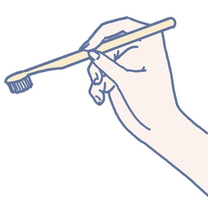 歯ブラシの持ち方。ペングリップ
