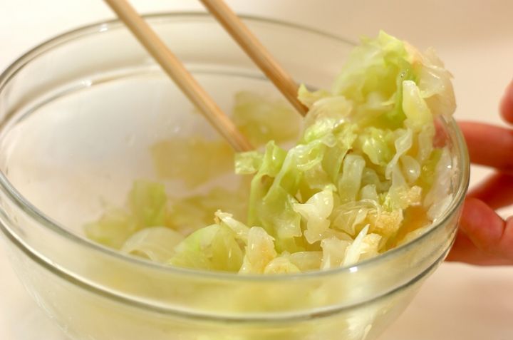 キャベツのナムルの作り方2