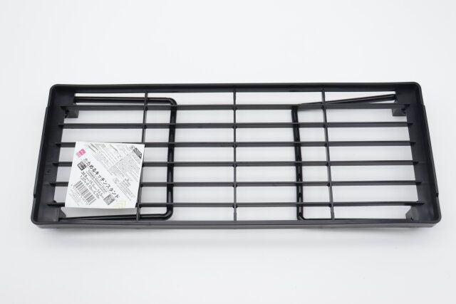 たためるキッチンスタンド（約38.8cm×15.5cm×14.5cm、ブラック）