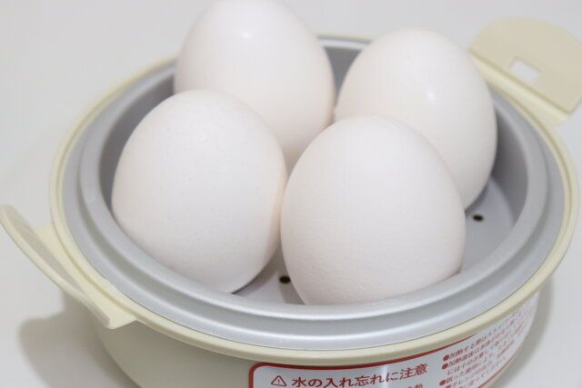 3COINS スリーコインズ スリコ KITINTO ゆでたまごメーカー 使用例 作り方 卵