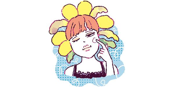 やる気50％／イラスト