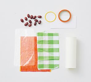 0歳の育脳おもちゃ♪ トイレットペーパーの芯で「にんじんマラカス」を作ろう！の画像2