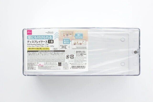ダイソー 壁にも付けられるディスプレイケース（1段） パッケージ