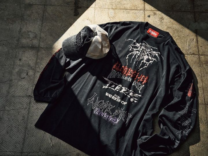 032cの新作キャップとロンT