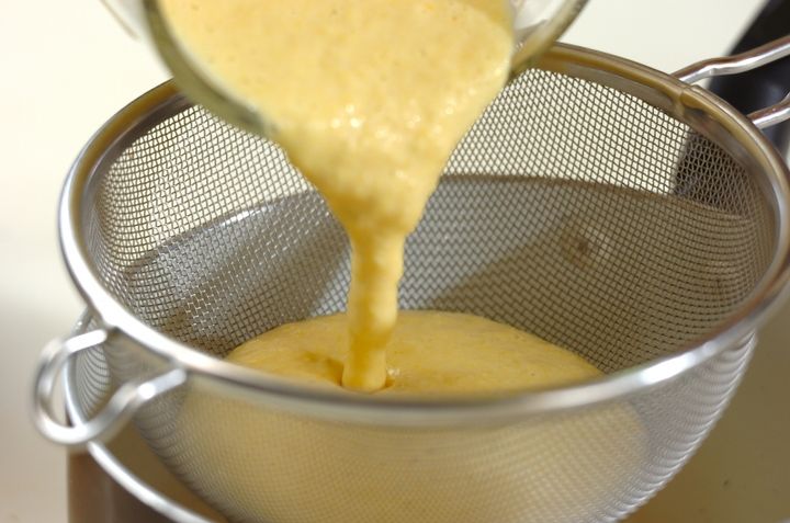 生トウモロコシで！基本のコーンポタージュの作り方3