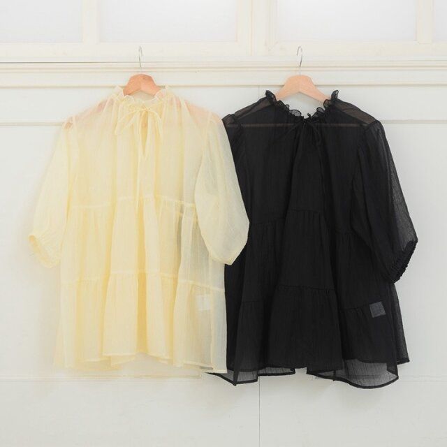 しまむらのティアードブラウス