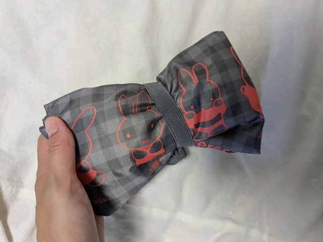 ミッフィートートバッグ畳んだところ