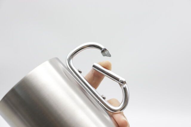 2重ステンレスマグ（260mL、カラビナ取っ手） カラビナ