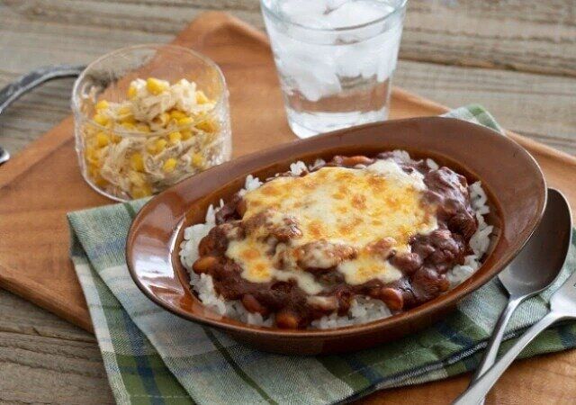 さばと大豆のカレー