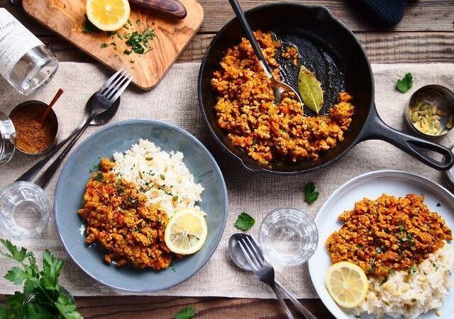 フレッシュトマトのキーマカレー