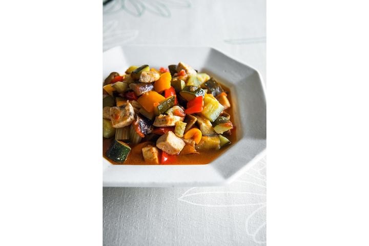 夏野菜とメカジキの“カポナータ風”