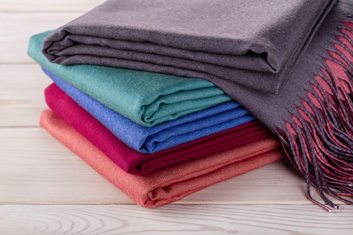 重なったストール