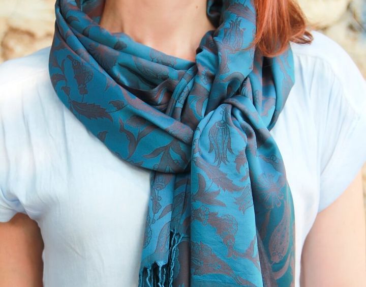 ミラノ巻きのストール