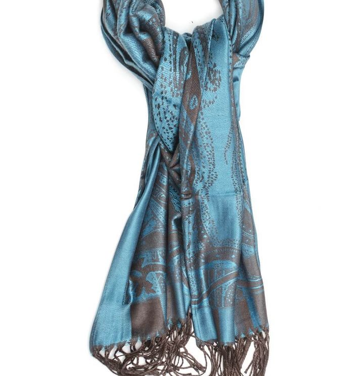 アスコット巻きのストール