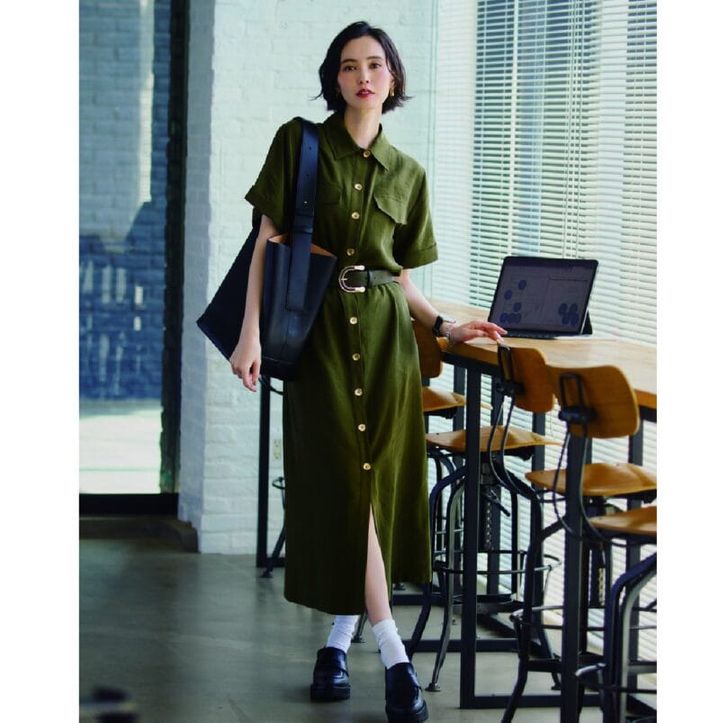 ベルト付きワンピース9990円（ザラ／ザラ カスタマーサービス）