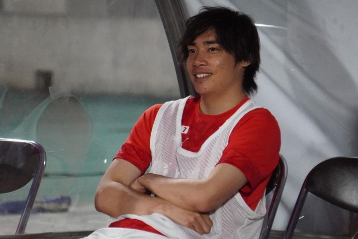 日本代表FW伊東純也、親善試合モンテディオ山形戦取材のQoly編集部撮影写真を公開