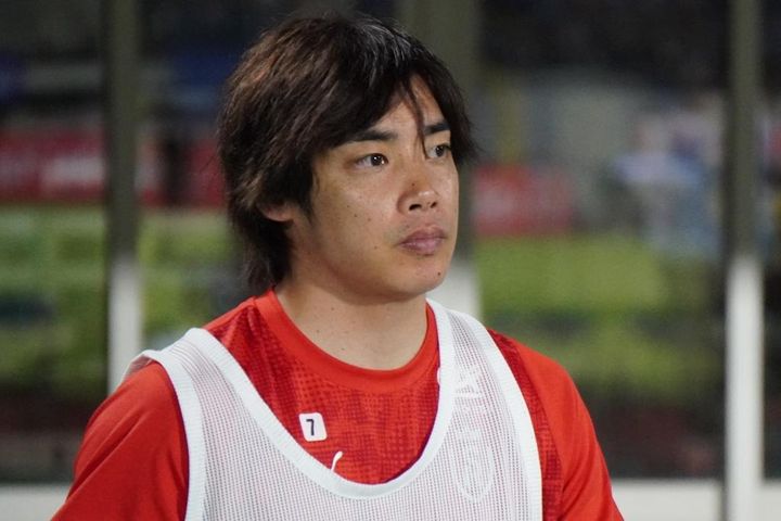 日本代表FW伊東純也、親善試合モンテディオ山形戦取材のQoly編集部撮影写真を公開