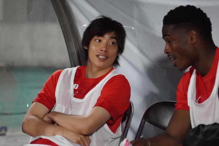 日本代表FW伊東純也、親善試合モンテディオ山形戦取材のQoly編集部撮影写真を公開