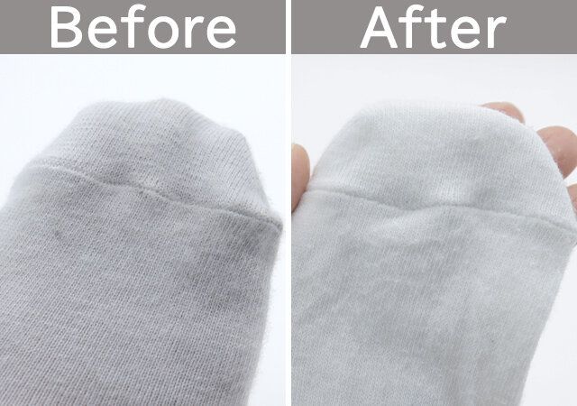 ダイソー 洗濯用石けん 靴下 使用感 ビフォーアフター