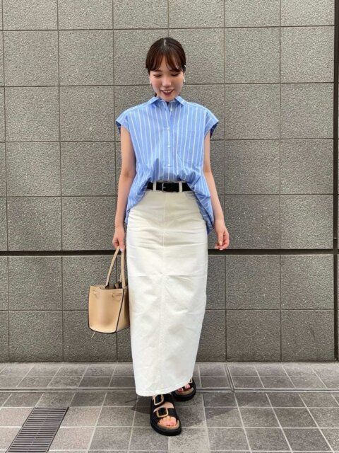 白スカートコーデ5