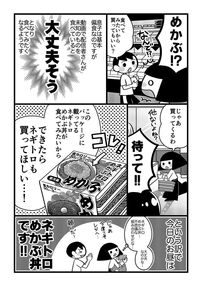 これがYouTubeで見ためかぶ…⁉不登校息子にとって動画サイトはたくさんの好きをくれる場所だった！【不登校息子のおひるごはん23】の画像2