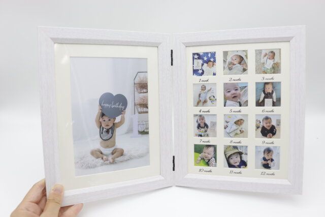 ダイソーのマンスリーフォトフレーム（2連）7