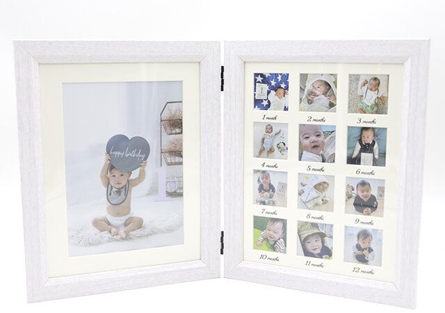 ダイソーのマンスリーフォトフレーム（2連）2