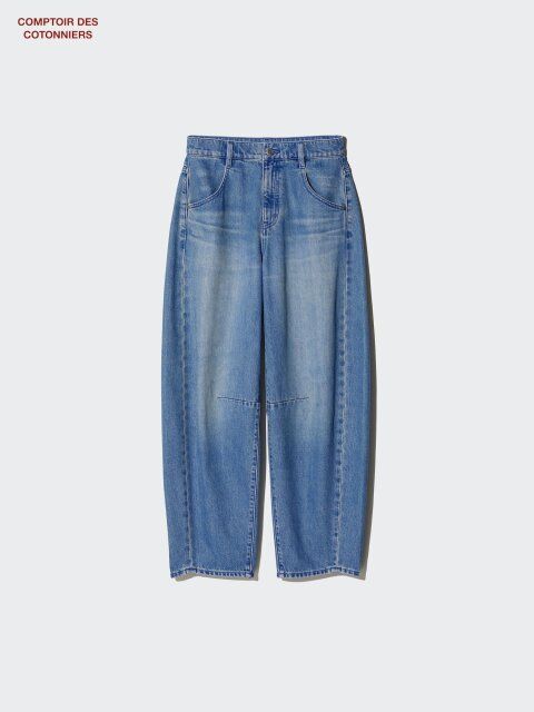 2025夏ユニクロバレルレッグジーンズ