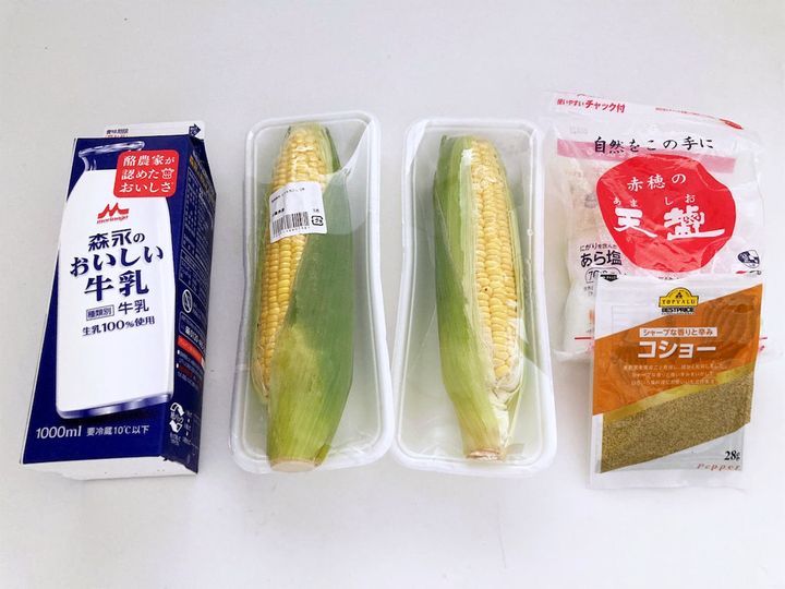 究極のコーンポタージュの材料