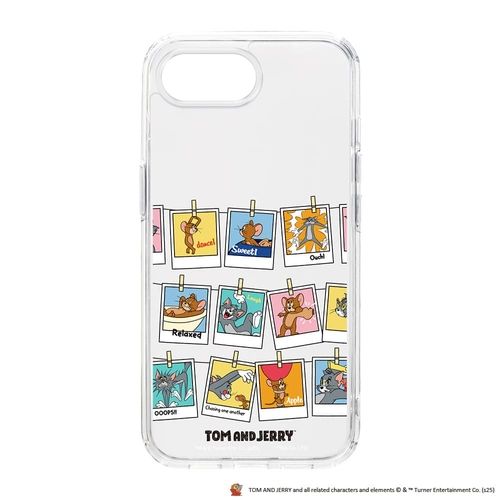 iPhone 16e用 クリアハイブリッドケースA（セットイメージ）