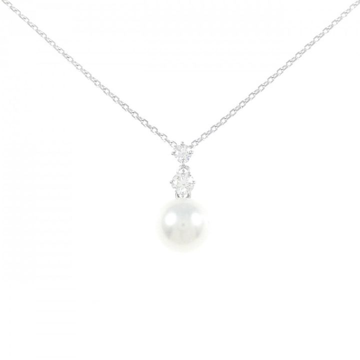 ミキモトのパールとダイヤモンドのネックレス