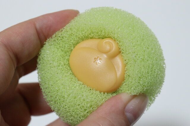 ダイソーの洗濯ボールの柴犬のおしり