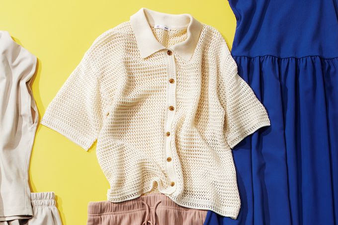 今年のトレンド「クロシェ」はもうチェック済み？ GUの透け感で夏のコーデを盛り上げる「スカシアミニットシャツ」【最新号からちょっと見せ】の画像1