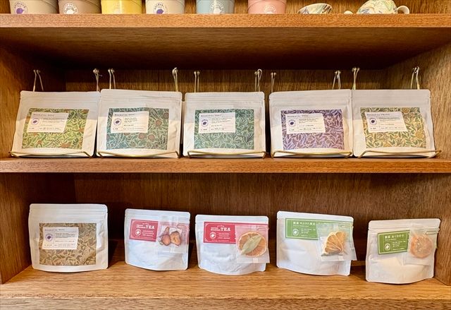 aardvark TEA＜アードバークティー＞ お茶商品 ディスプレイ