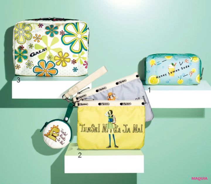 レスポートサックと少女マンガ誌『りぼん』の人気3作品が限定コレクションに