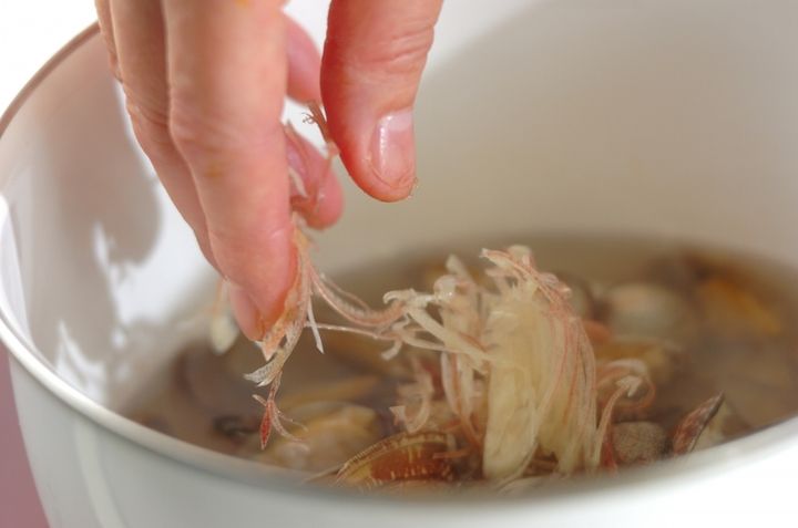 アサリ汁の作り方2