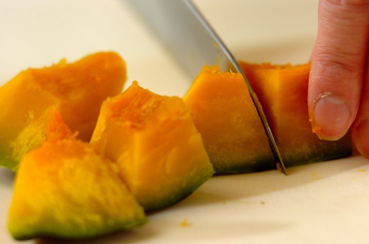 カボチャの甘みそからめの作り方1