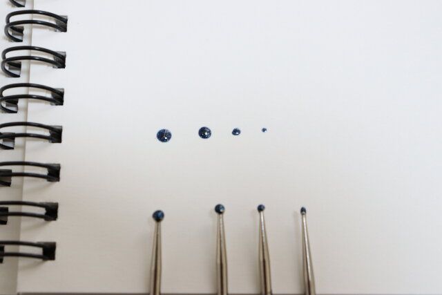 ダイソー ネイル用ドットペン 種類 サイズ違い