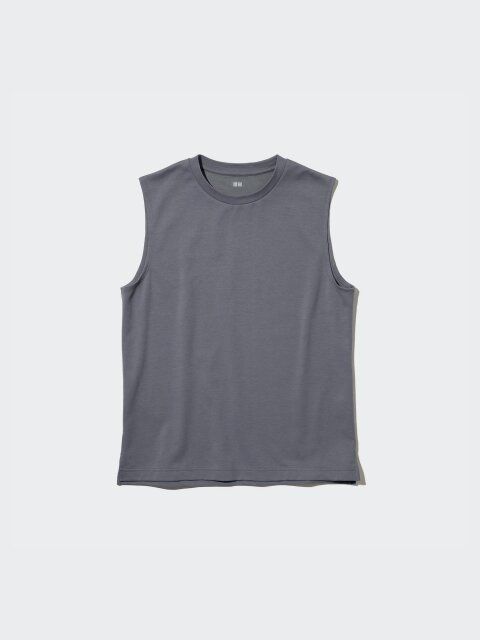 2025夏ユニクロ女性おすすめメンズエアリズムコットンノースリーブTシャツ