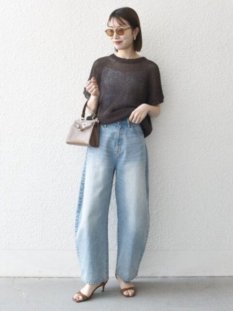 ワイドデニムコーデ3