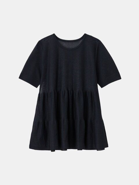 PLSTのシアーティアードセーター