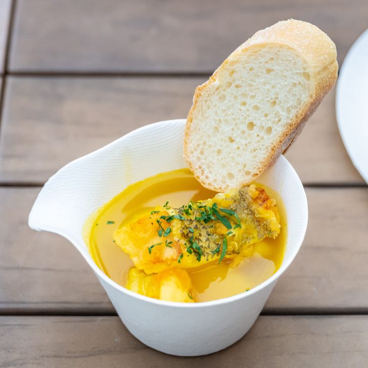 長崎県産クエとじゃがいものブイヤベース ～秋の実り仕立て～