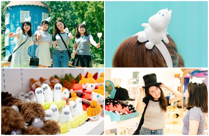 スタッフからオリジナルステッカーをゲット