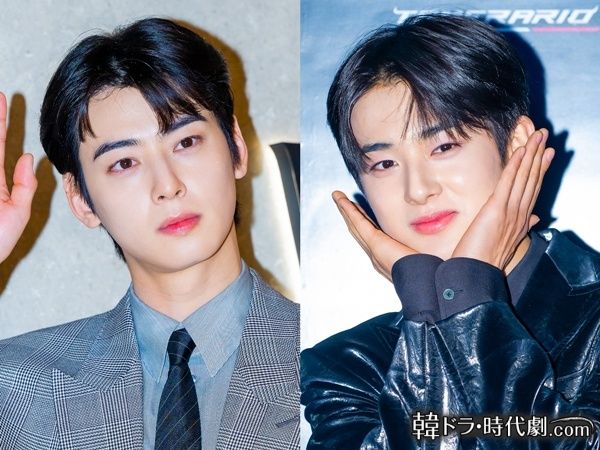 チャ・ウヌ（左）、キム・ミンギュ